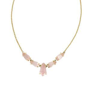 Kendra Scott June Catseye 14K Gold Over Brass Statement Necklace - Rose Qua